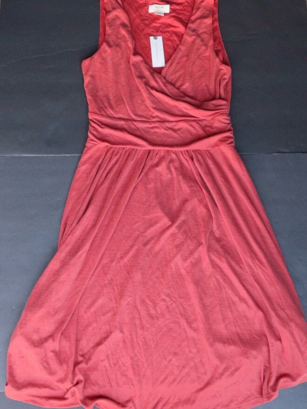NWT Anthro Maeve Nora Midi Dress in Burnt Orange, Small - Picture 3 of 4